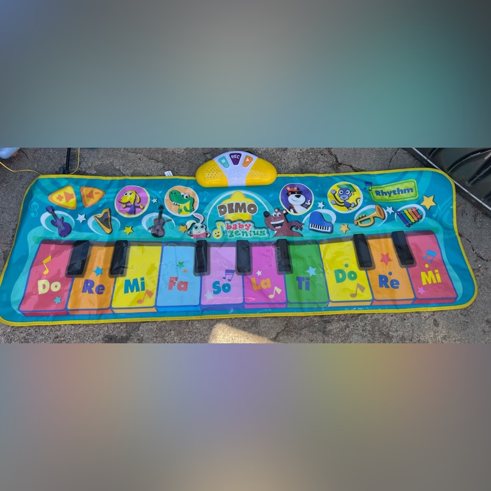 Baby Genius Step To Step Dance Mat Colorful Interactive Toy